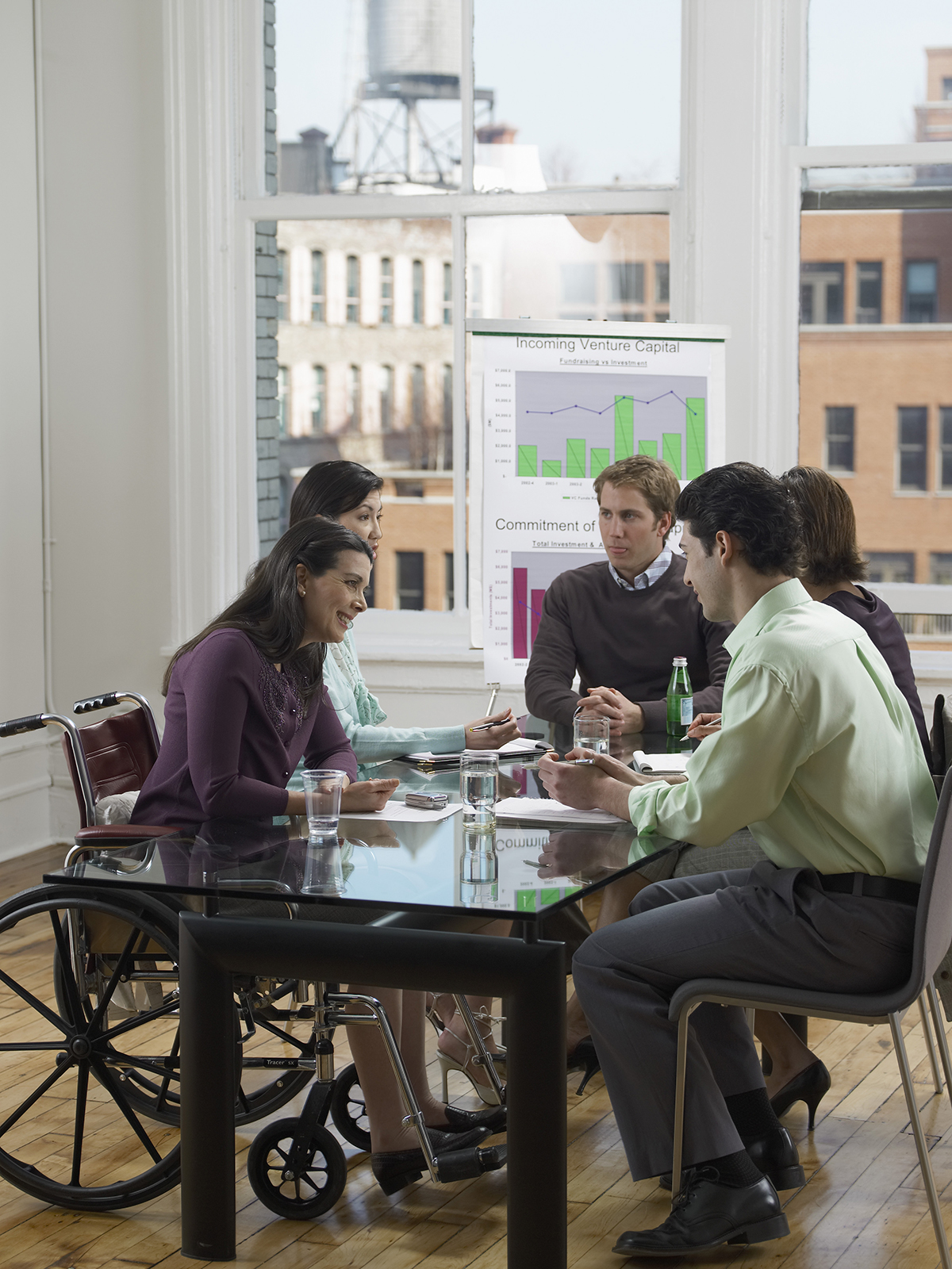 people at an office meeting