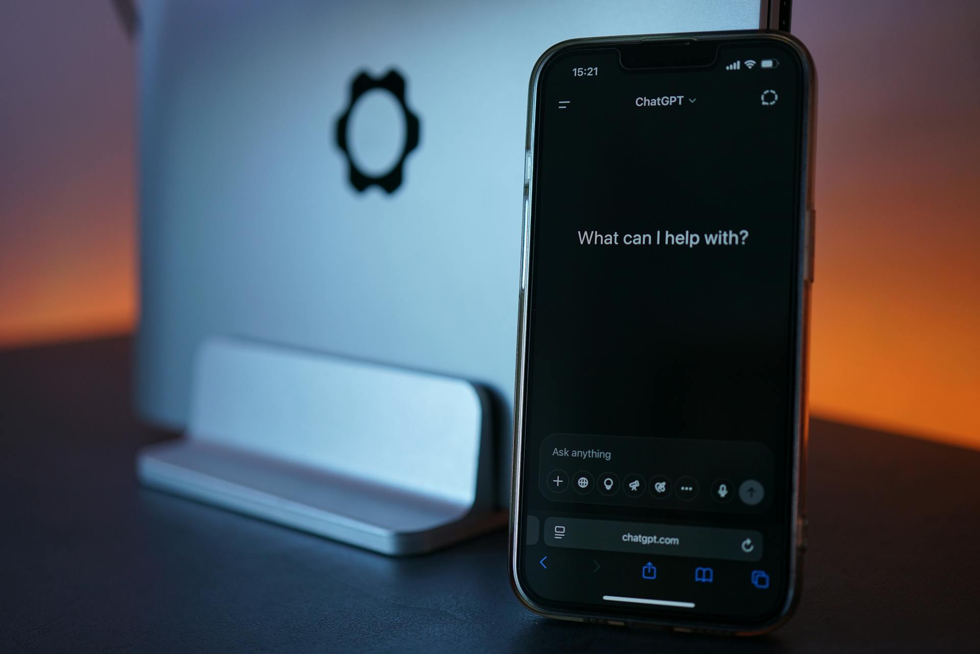 AI chat on cell phone