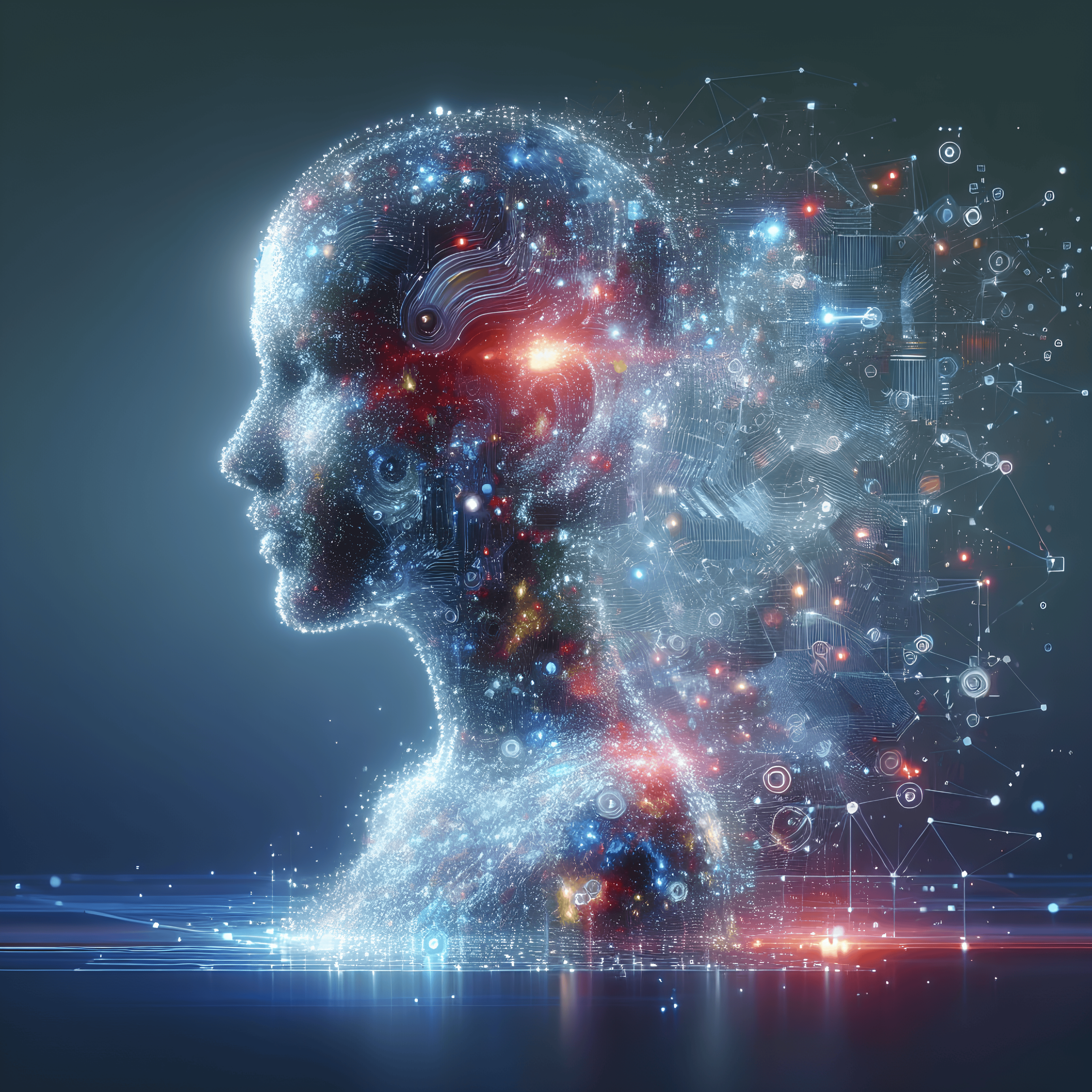 Digital AI concept